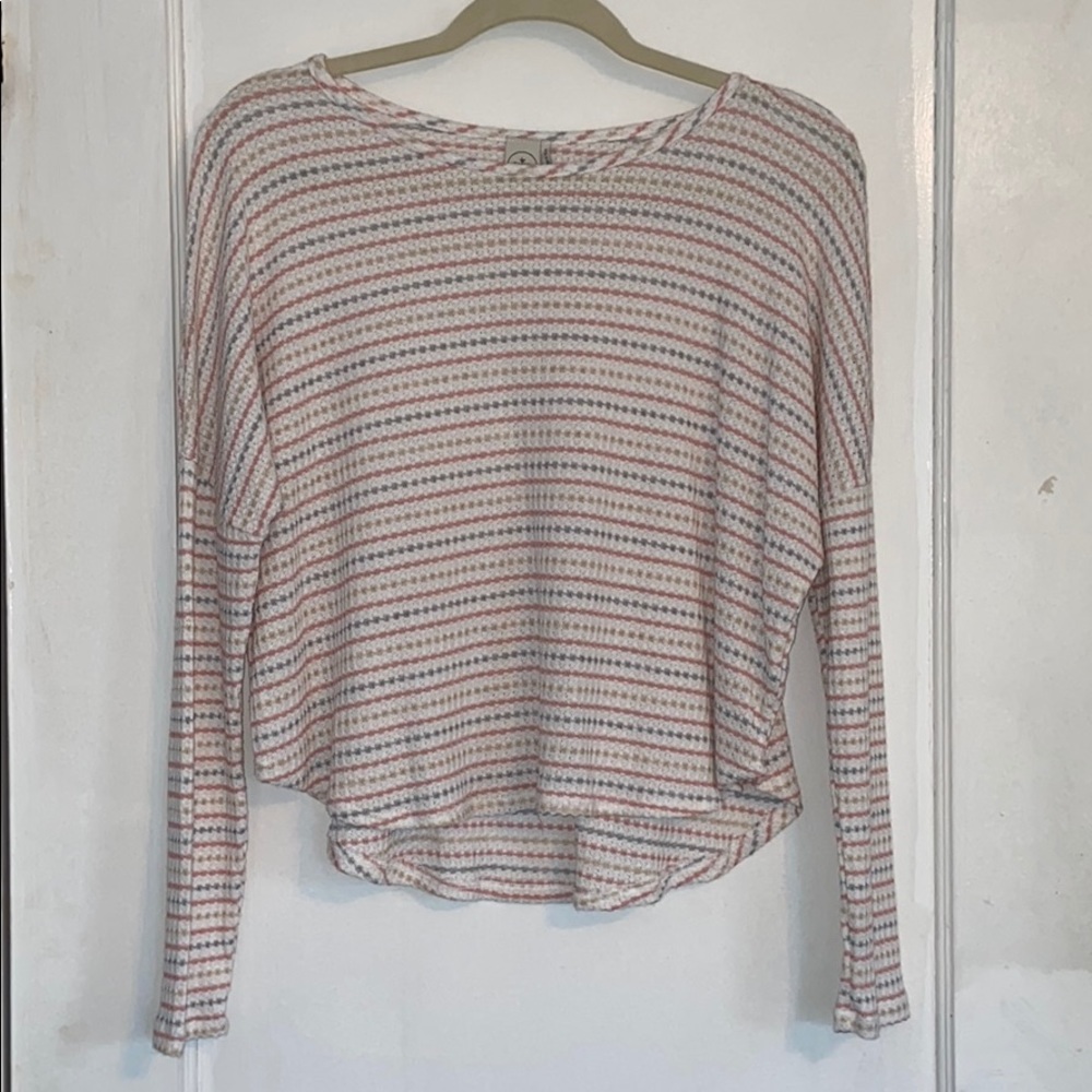 Multi-Colored Knitted Long Sleeve Shirt